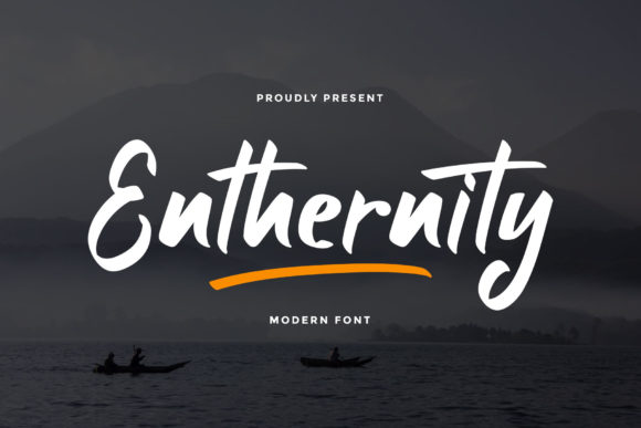 Enthernity: A Modern Display Font for Polished Design