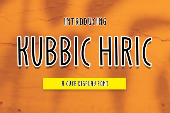 Kubbic Hiric: A Playful Typeface for Creative Projects