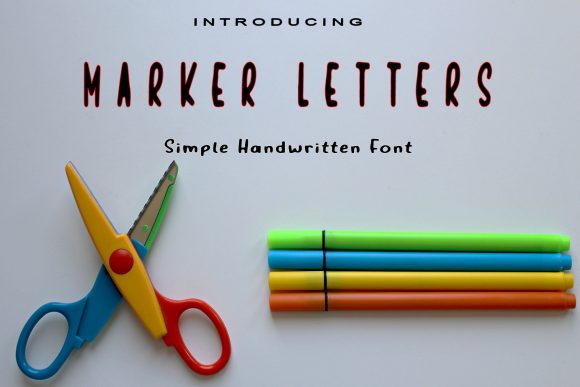 Marker Letters: A Playful Font for Creative Designs