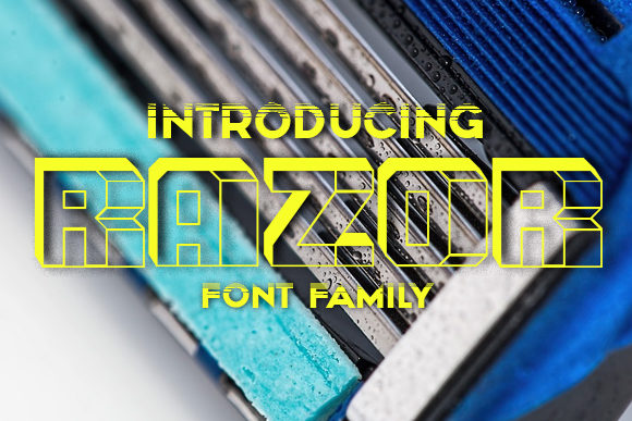 Razor: A Dynamic 3D Display Font for Modern Projects